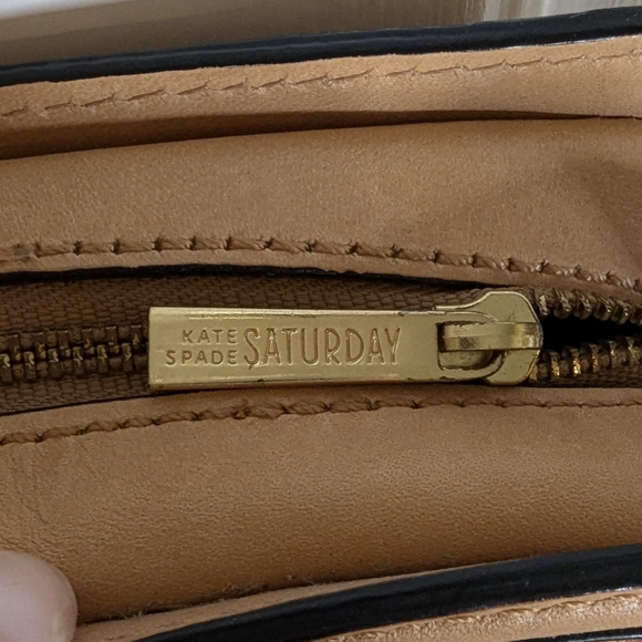 Saturday by Kate Spade Classic Tan Leather Pocketbook - Picture 8 of 13